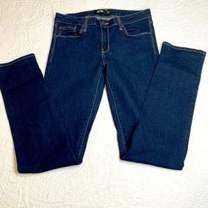 Just Black jeans for women. Size 29. Straight skinny dark wash.